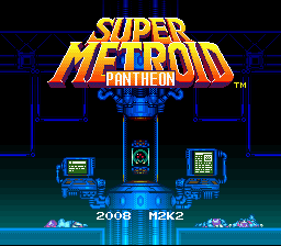 Super Metroid Pantheon Title Screen